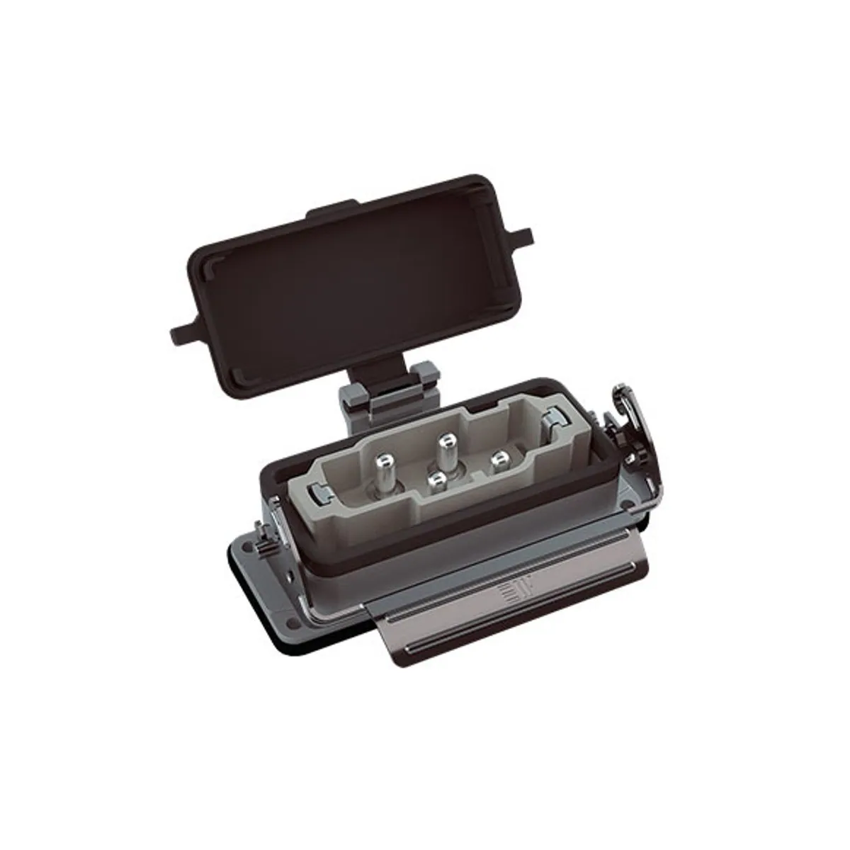Mete Enerji 403751S 4/0x80A Çoklu Makine Fiş Tek Metal Mandallı Menteşe Kapaklı