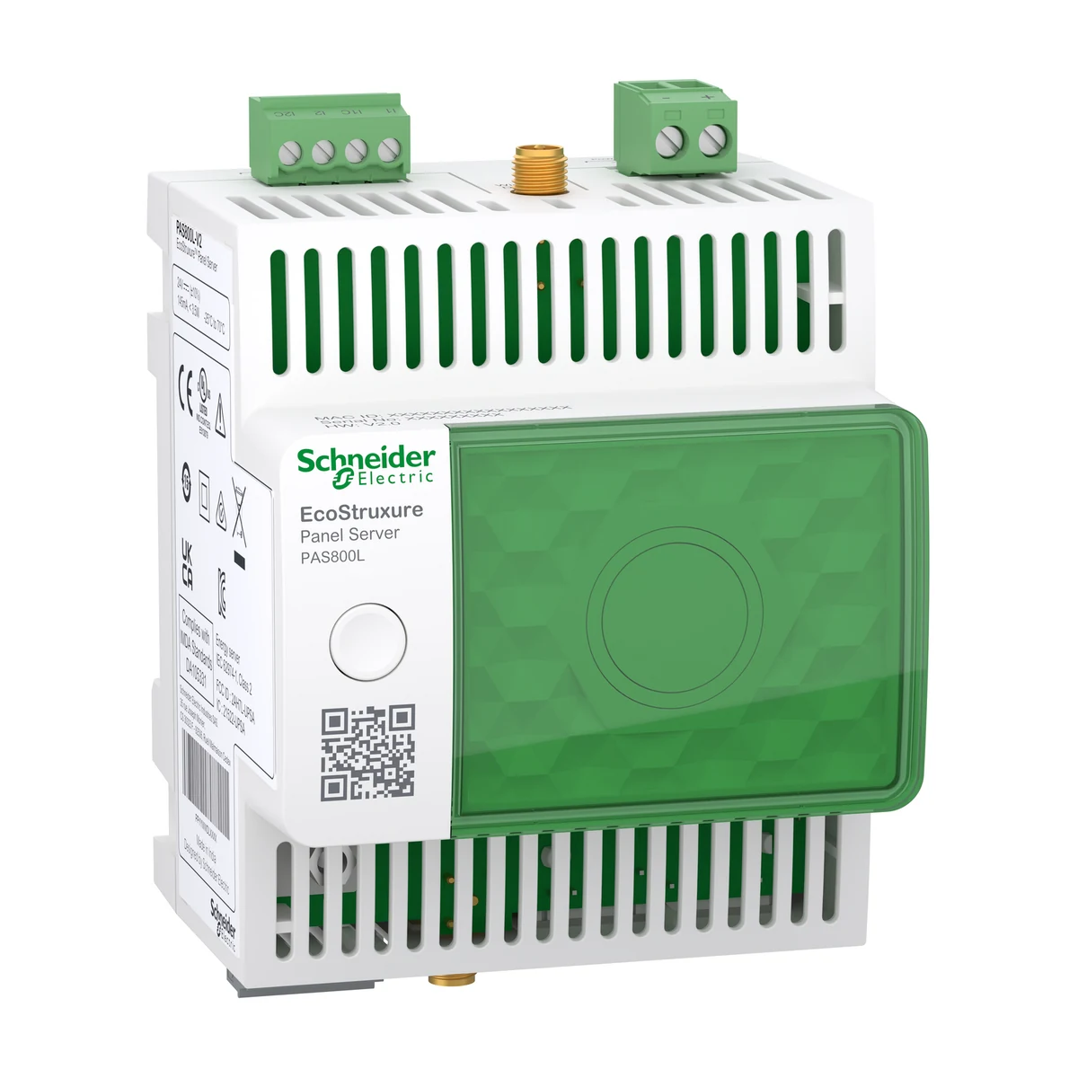 Schneider Electric PAS800L EcoStruxure Panel Server - gelişmiş verikaydedici, enerji server, 24 VDC — üretici ürün görseli