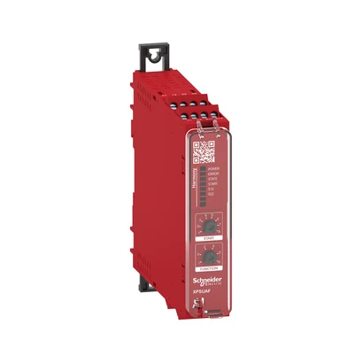 Schneider Electric XPSUAF33AP E-stop, ışık bariyeri, koruma anahtarı, manyetik anahtar, 2 güvenli giriş, 2NA, 48-240V AC — üretici katalog görseli