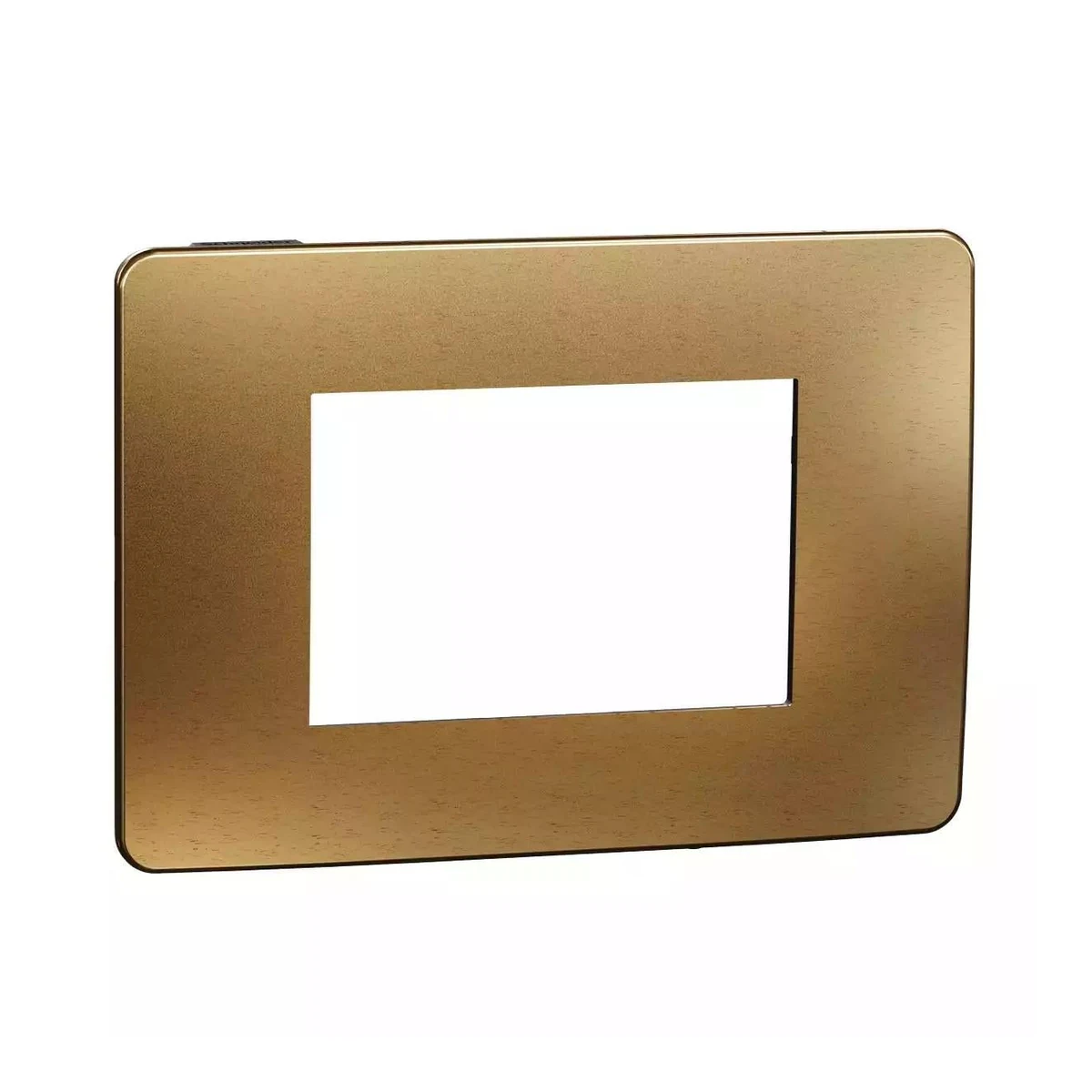 Schneider Electric NU270358M Yeni Unica, Studio Metal 3-Module Frame, Copper/Anthracite