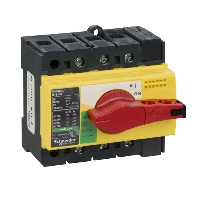 Schneider Electric 28918 ComPacT, yellow-red, safety load disconnector, INS63