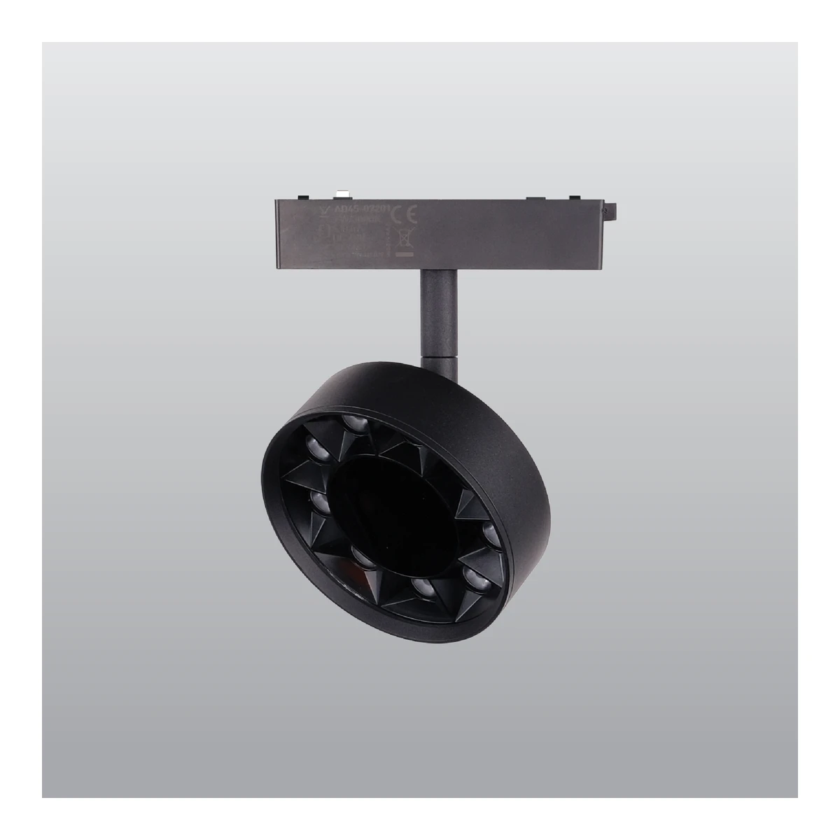 ACK AD45-07201 48V Magnetic Track Luminaires 9W 3000K Black