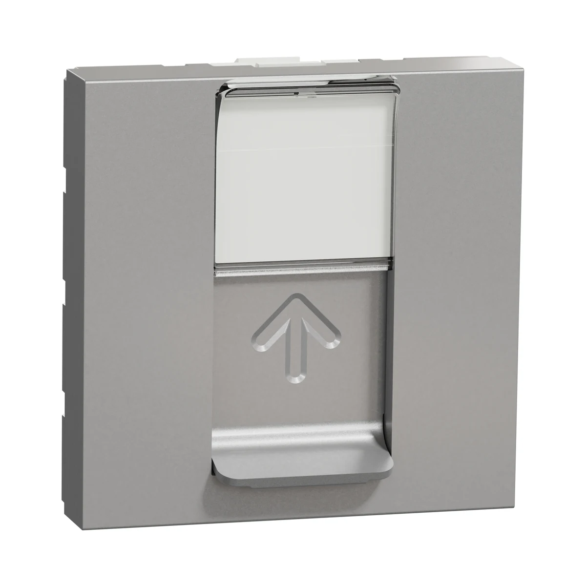 Schneider Electric NU341530 Yeni Unica, RJ45 Cat6 UTP Data Socket 2 module, Aluminum