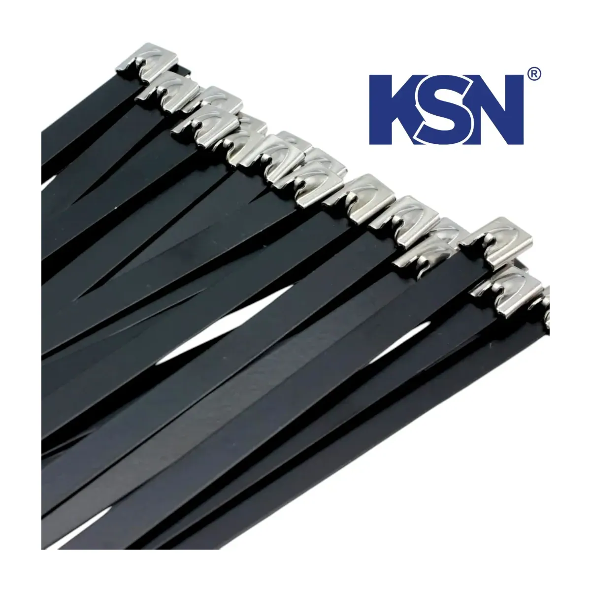 300x7,9mm Polyester Kaplı Paslanmaz Çelik Kablo Bağı 100'lü