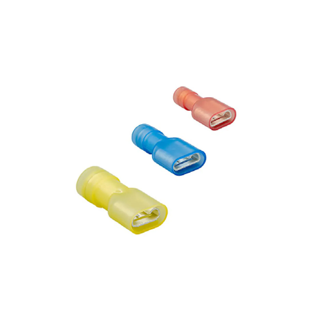 Gwest GPFD - 1638 Fully Insulated Polyamide Female Faston Type Cable Terminals — Red