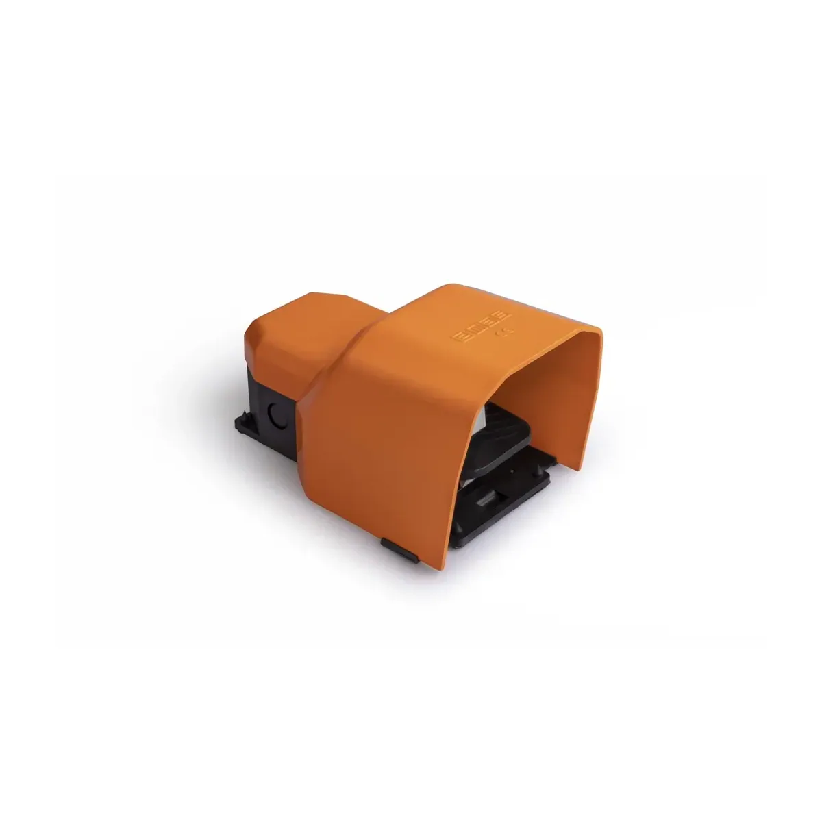 Emas PDK Series Metal-Guarded Two-Speed Type 2*(1NO+1NC) Single Orange Plastic Pedal PDKS11GX20T