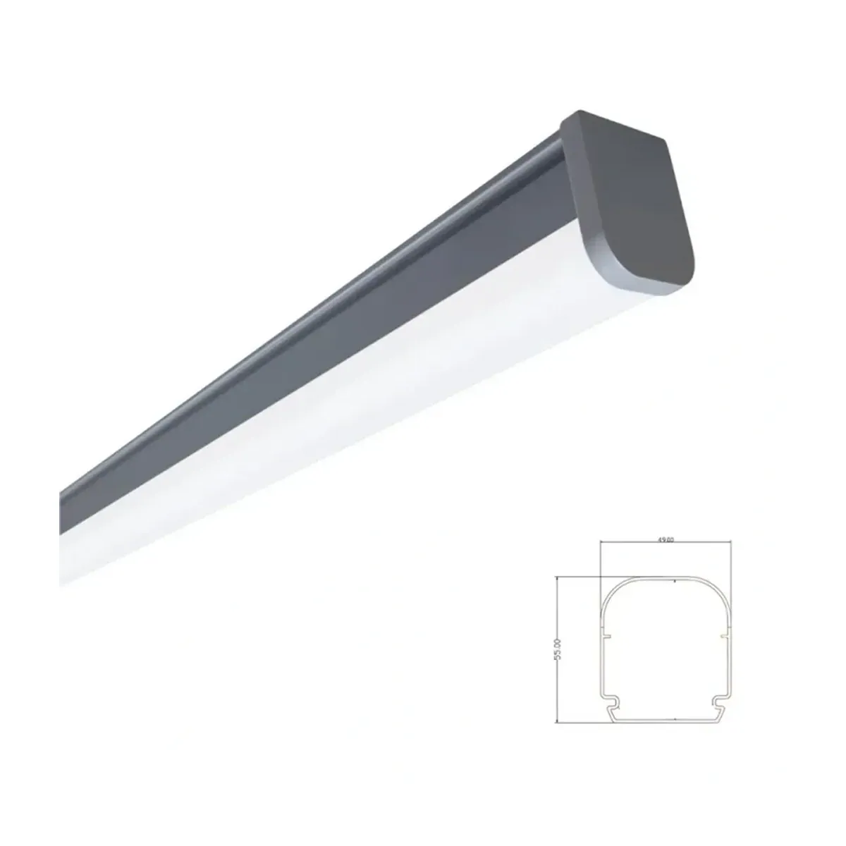 40W 120cm LED Etanj Armatür Polikarbon Kasa