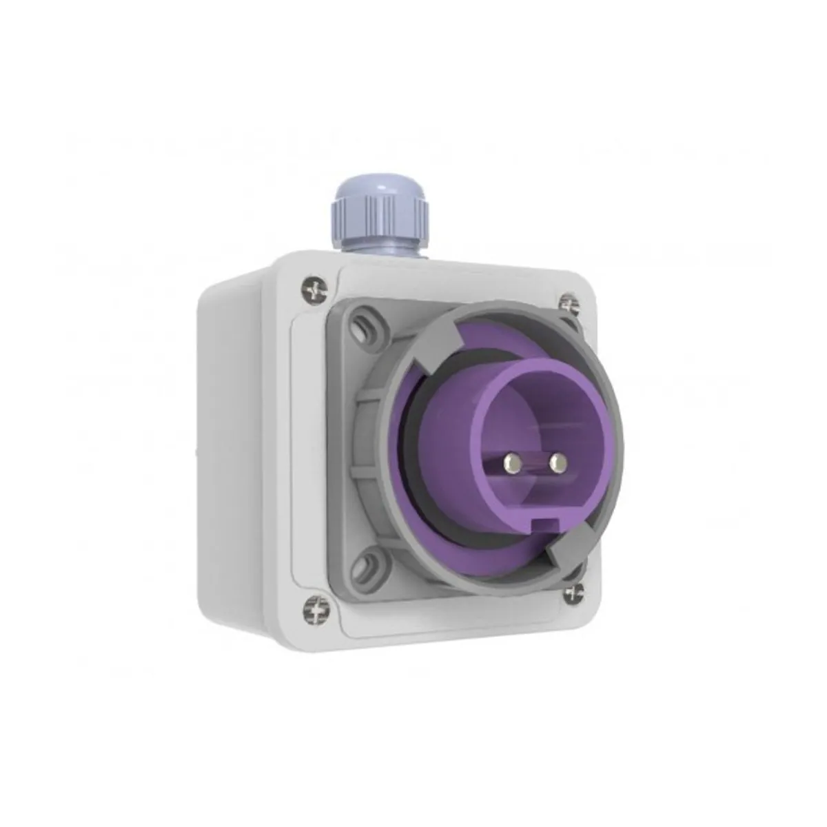 Bemis BC1-1102-7210 CEE Wall-Mounted Plug 16 A 2P IP67