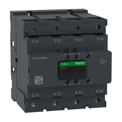 Schneider Electric LC1DT200A6KUE TeSys Deca Kontaktör 200A 4P 100-250V ACDC — üretici katalog görseli