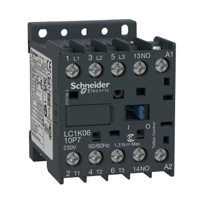 Schneider Electric LC1K1610F7 TeSys K Kontaktör 3P 16A AC3 110VAC 1NA — temsili üretici aile görseli