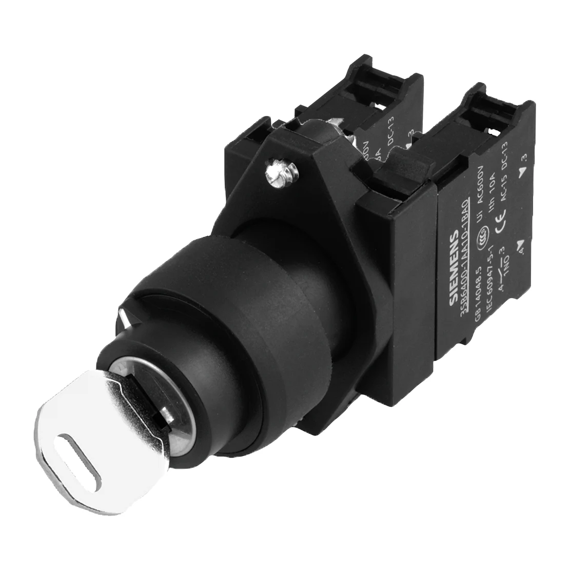 Siemens 3SB6110-4AL11-1NA0 Control Push Button 1/0/2 Position maintained latching push button 1NO,1NO