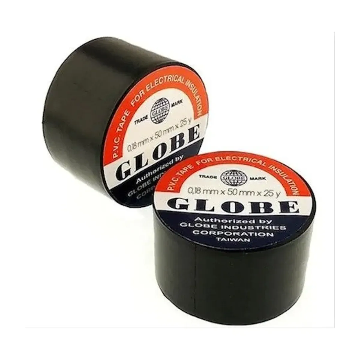 Globe 0.13x50mm 25 Meter Wide Black Insulating Tape