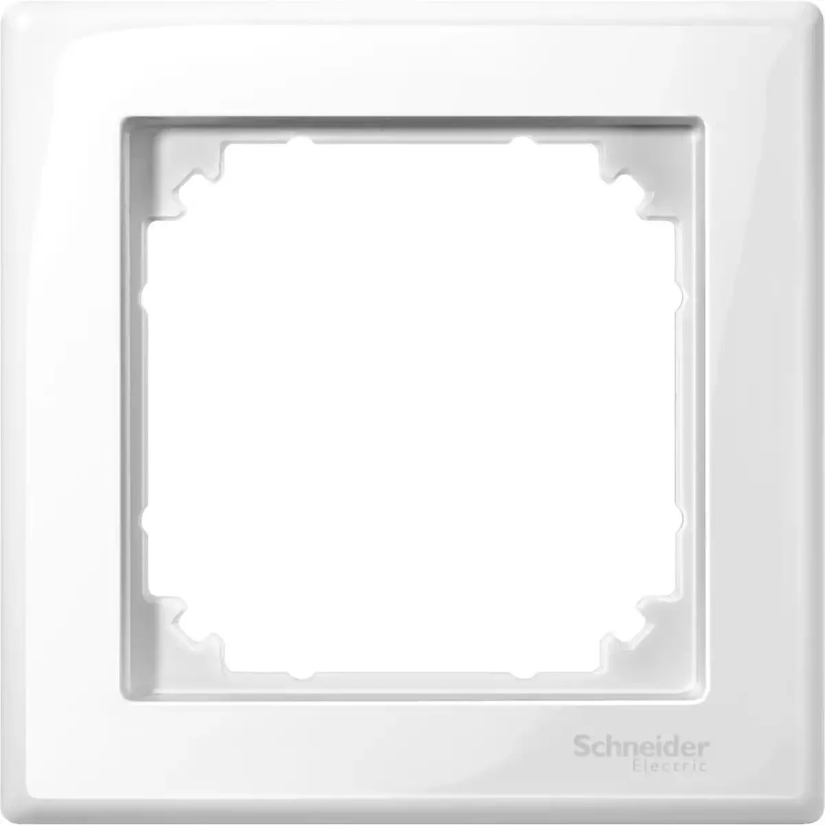 Schneider Electric MTN478119 Merten System M, Tekli Çerçeve, Kutup Beyazı, M-Smart
