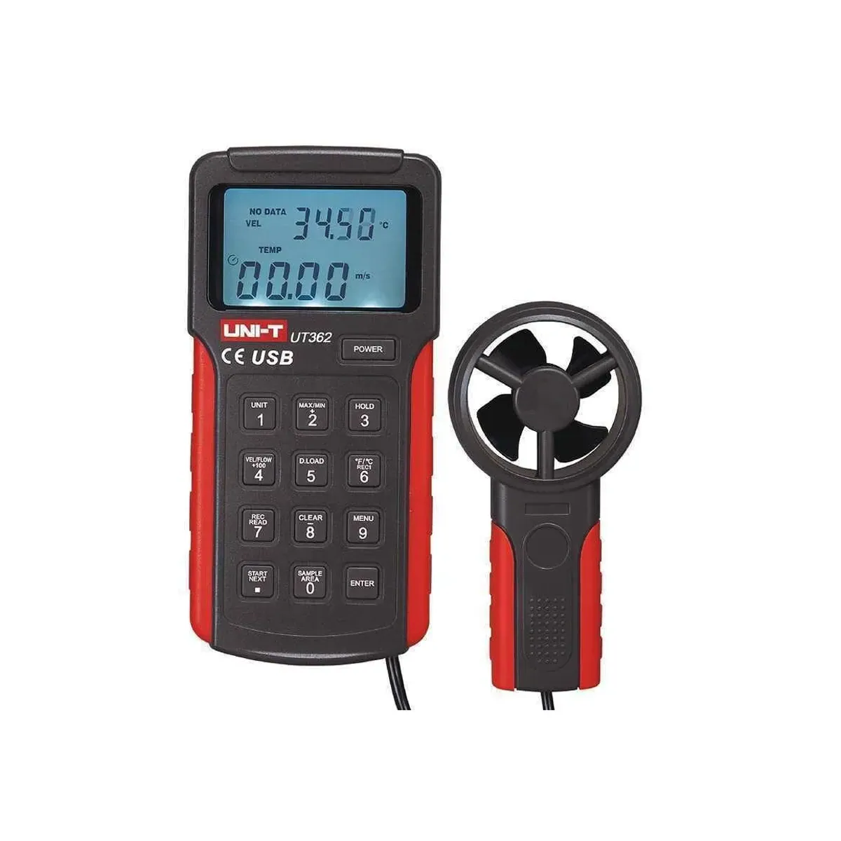 Unit UT362 Anemometre (Rüzgar Hızı ve Sıcaklık Ölçer)