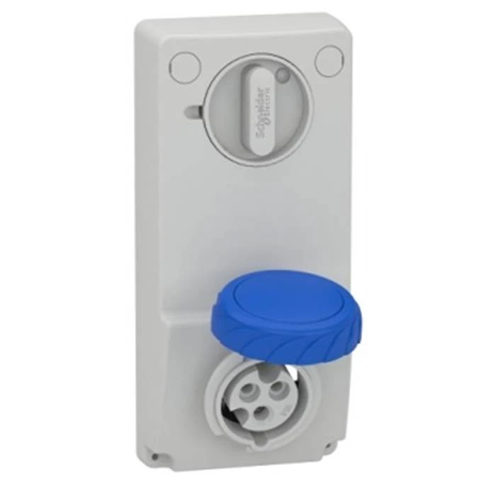 Schneider Electric 82081 3 x 16, single-phase, 2P+T, IP65 Machine Socket