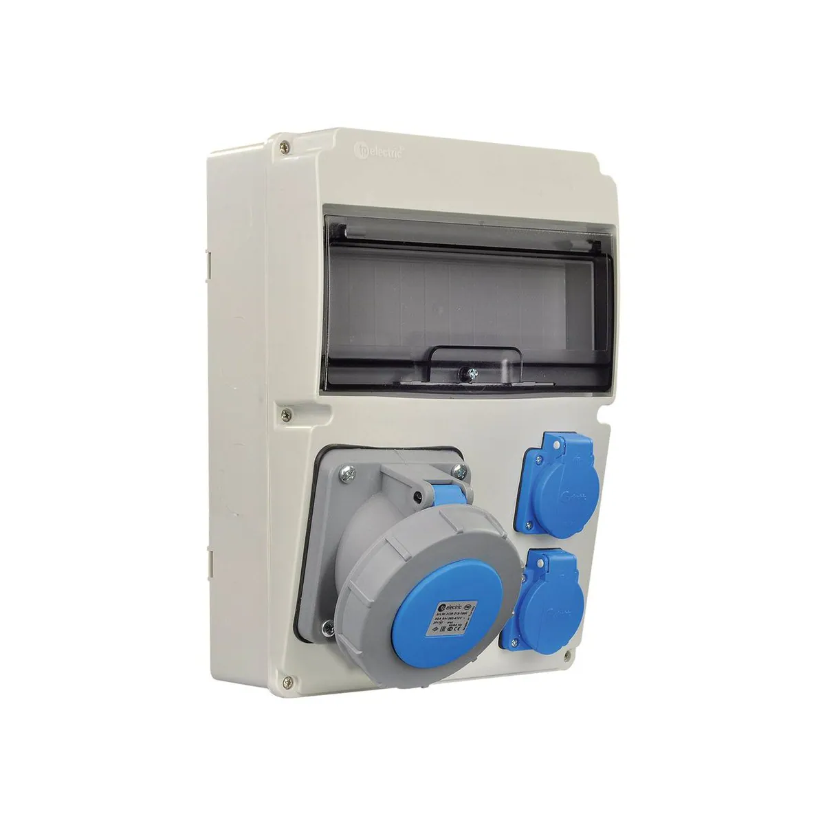 TP Elektrik 3320-200-2911 220x300 Socket-Equipped Combination Box, with 3x63A and 1x16A Sockets