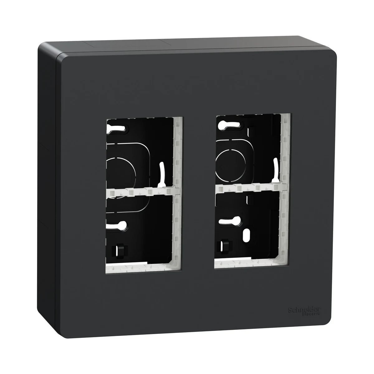 Schneider Electric NU122430 2-Column x 4-Module Workstation Surface-Mount, Aluminum