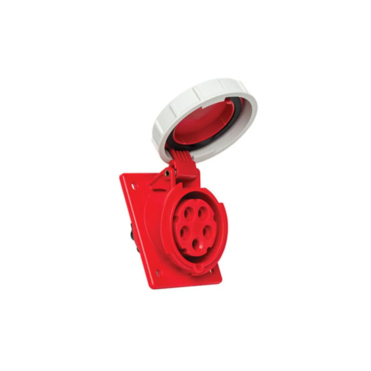 PCE 406511V 5x16A Machine Socket Angled IP67 Screw Type