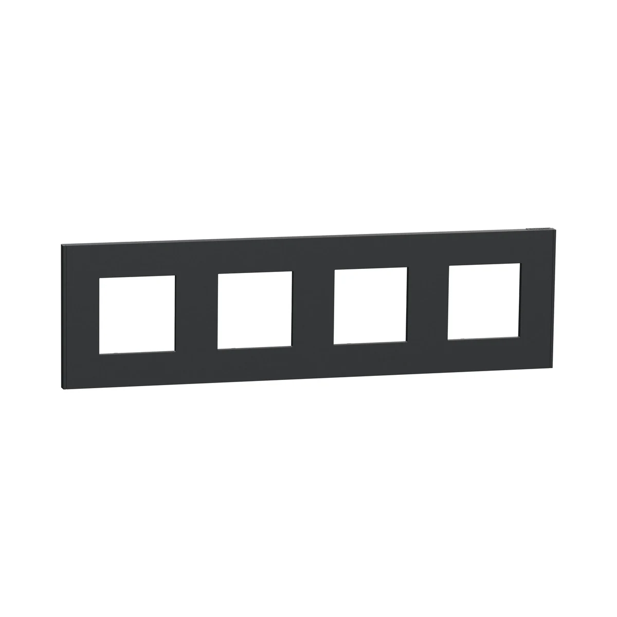 Schneider Electric NU600854 Unica Deco Essentials Quadruple Frame Anthracite