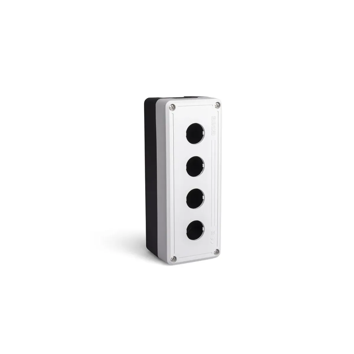 Emas PY Series Plastic 4-Hole Empty Gray-Black Control Box PY4BOS