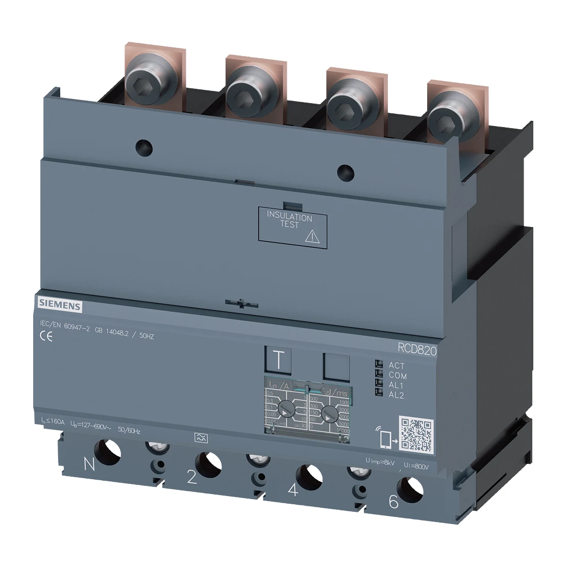 Siemens 3VA9124-0RL30 Switch Accessory 100A,160A 4-Pole