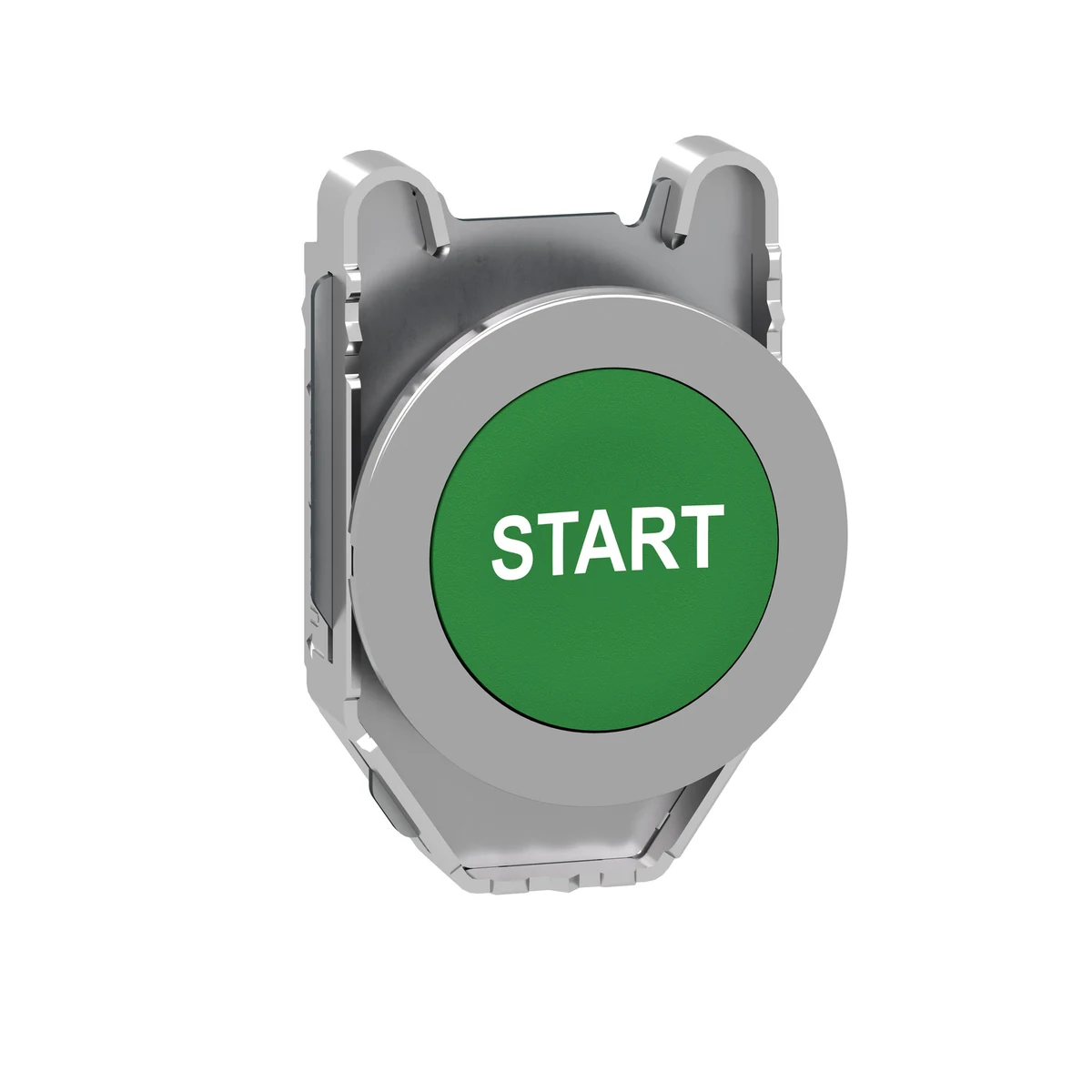 Schneider Electric ZB4FA333 Head with White "START" Text on Green, Green