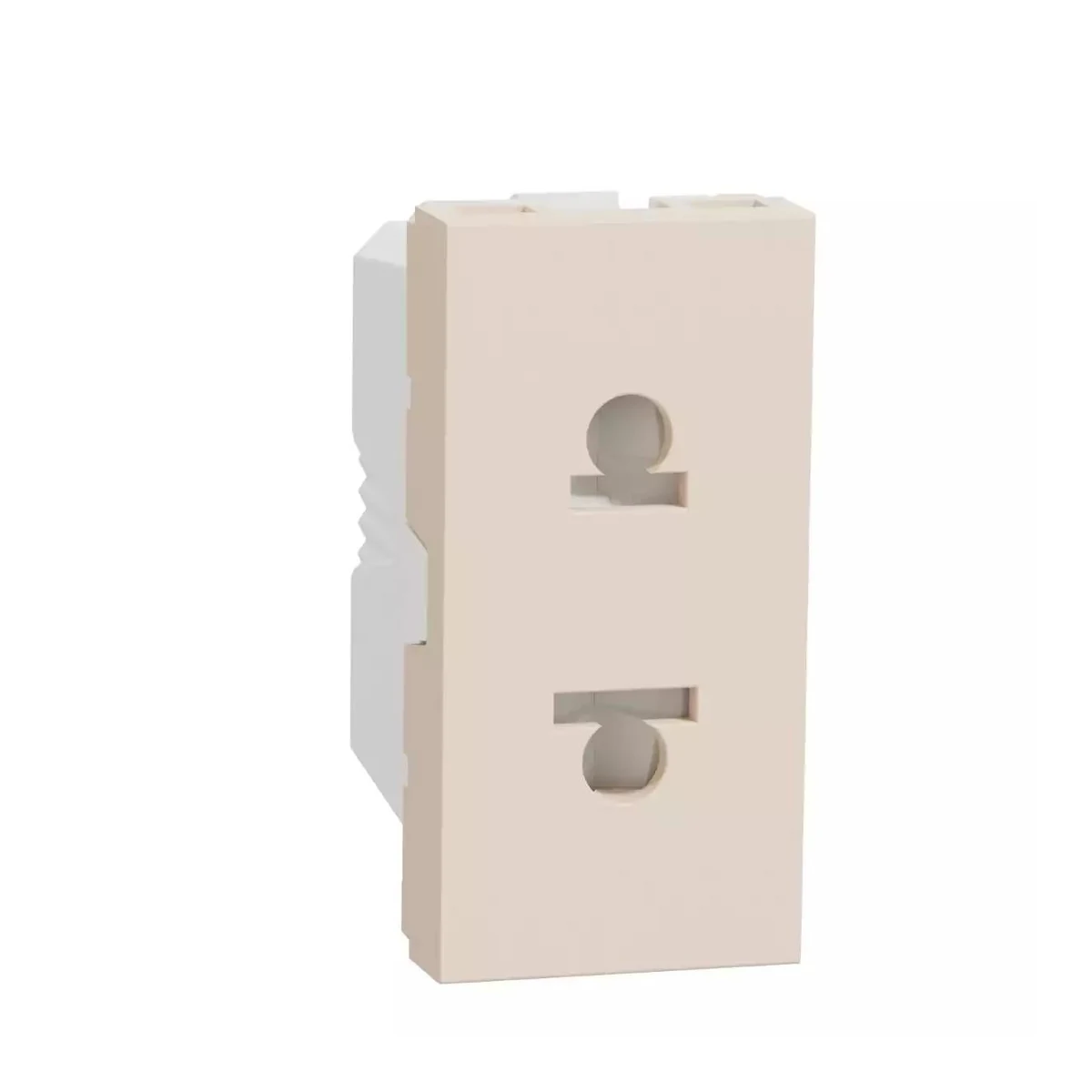 Schneider Electric NU302144 Yeni Unica, Euroamerican Socket 1 module, Cream