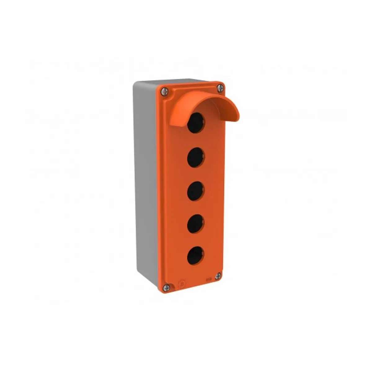 Bemis EXBT4-4071-0007 ATEX Ex-Proof Aluminum 5-Button Protected Box IP67 80x230x73 Orange