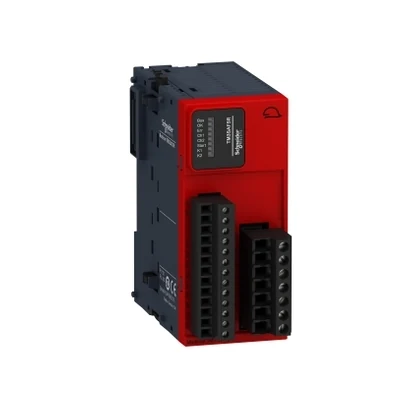 Schneider Electric TM3SAF5R Güvenlik modülü, switch kontrol, CAT4, 1 fonksiyon — üretici katalog görseli