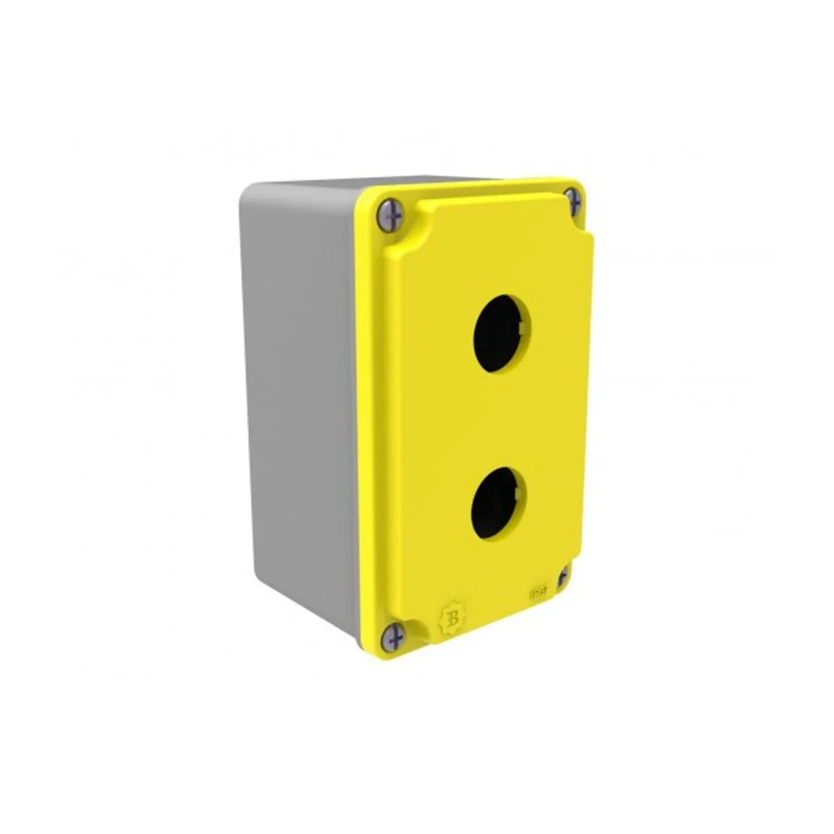 Bemis BT4-2001-0007 Aluminum 2-Button Box IP67 80x130x73 Yellow