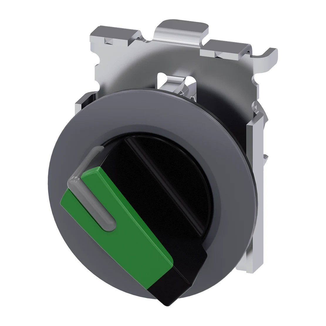 Siemens 3SU1062-2DF40-0AA0 Control Push Button 0-1 position illuminable maintained latching push button green