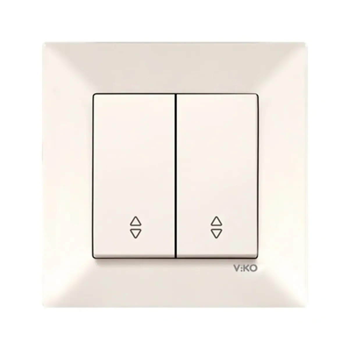 Viko Karre Meridian Cream Two-Way Changeover Switch