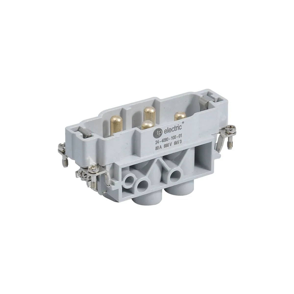 TP Elektrik 24-4080-100-01 4/0x80A Çok Kontaklı Fiş Çekirdek - Vidalı Bağlantı, IP 65
