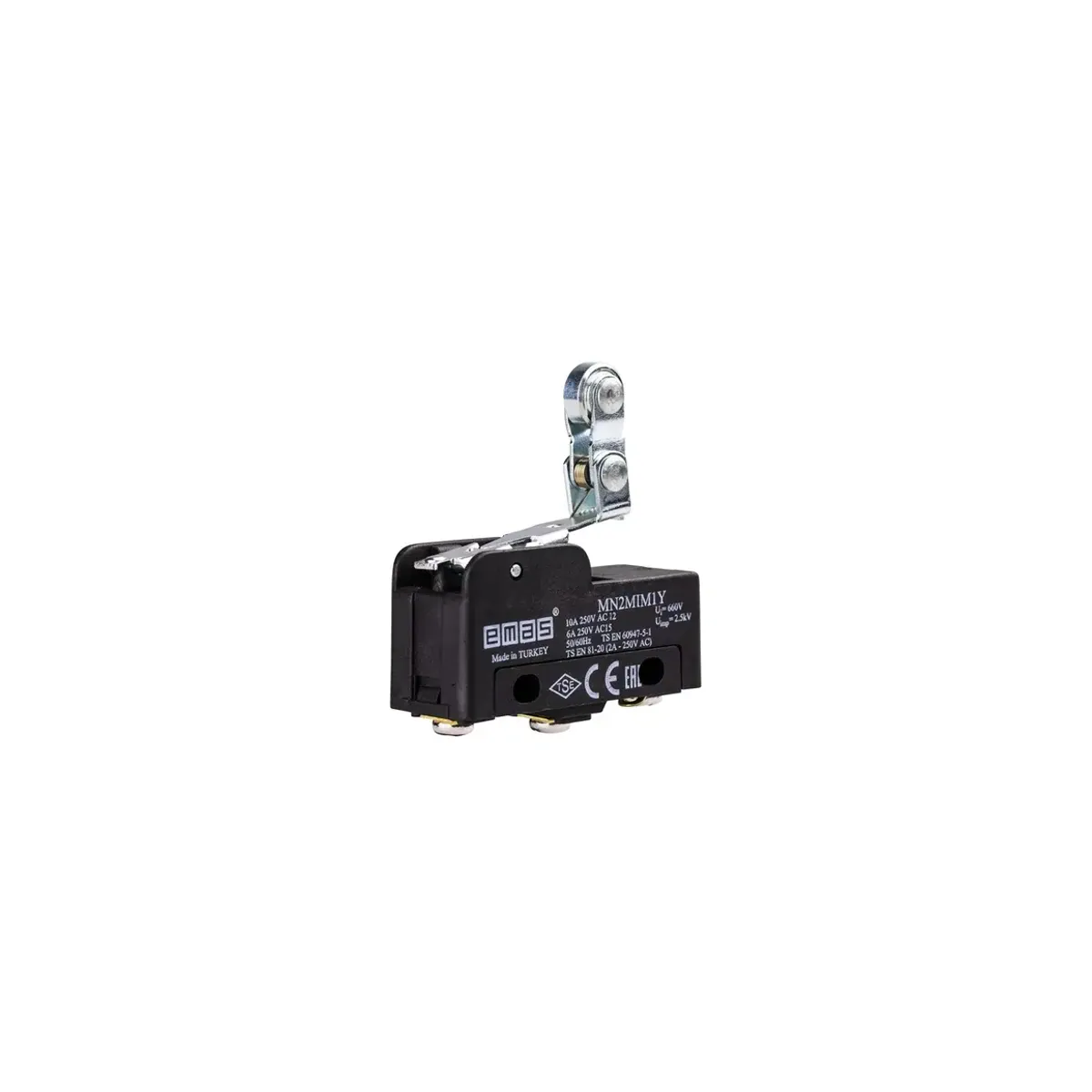 Emas Metal Short Roller Lever 1CO MN2 Series Plastic Mini Switch MN2MIM1Y