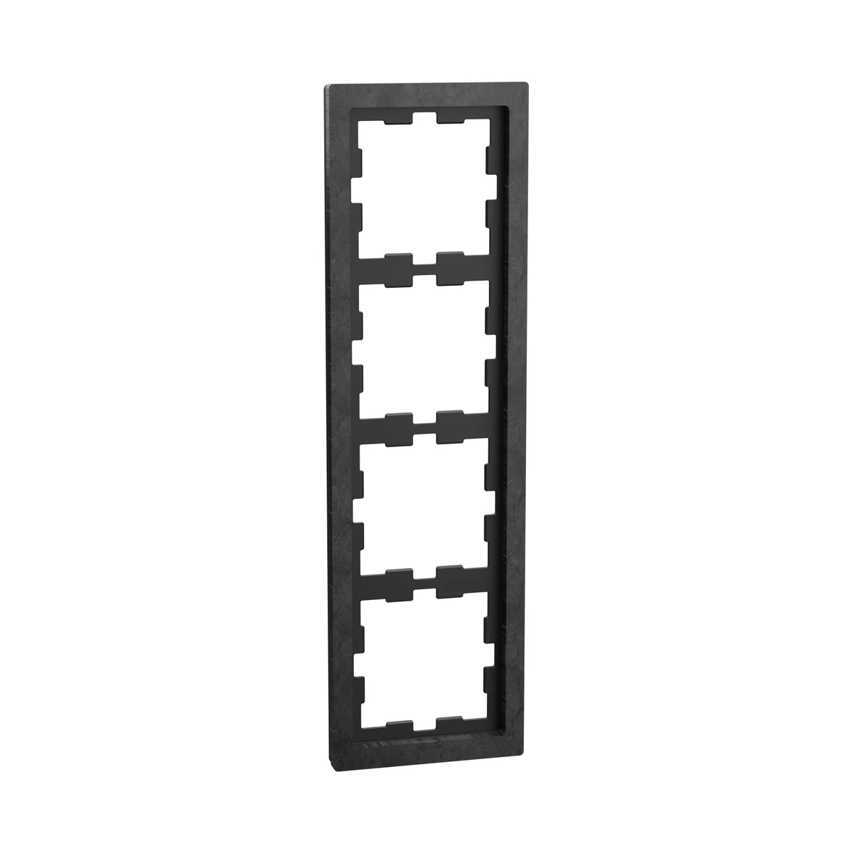 Schneider Electric MEG4040-6547 Merten System-D, 4-Gang Frame, Polished Slate, D-Life