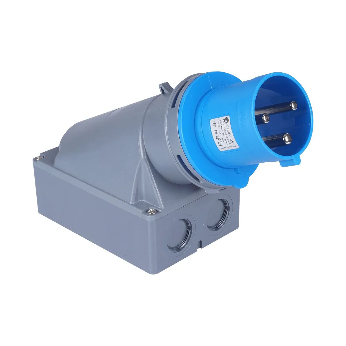 TP Elektrik 3128-312-0900 CEE 3x63A Wall Plug, IP 44, 6h