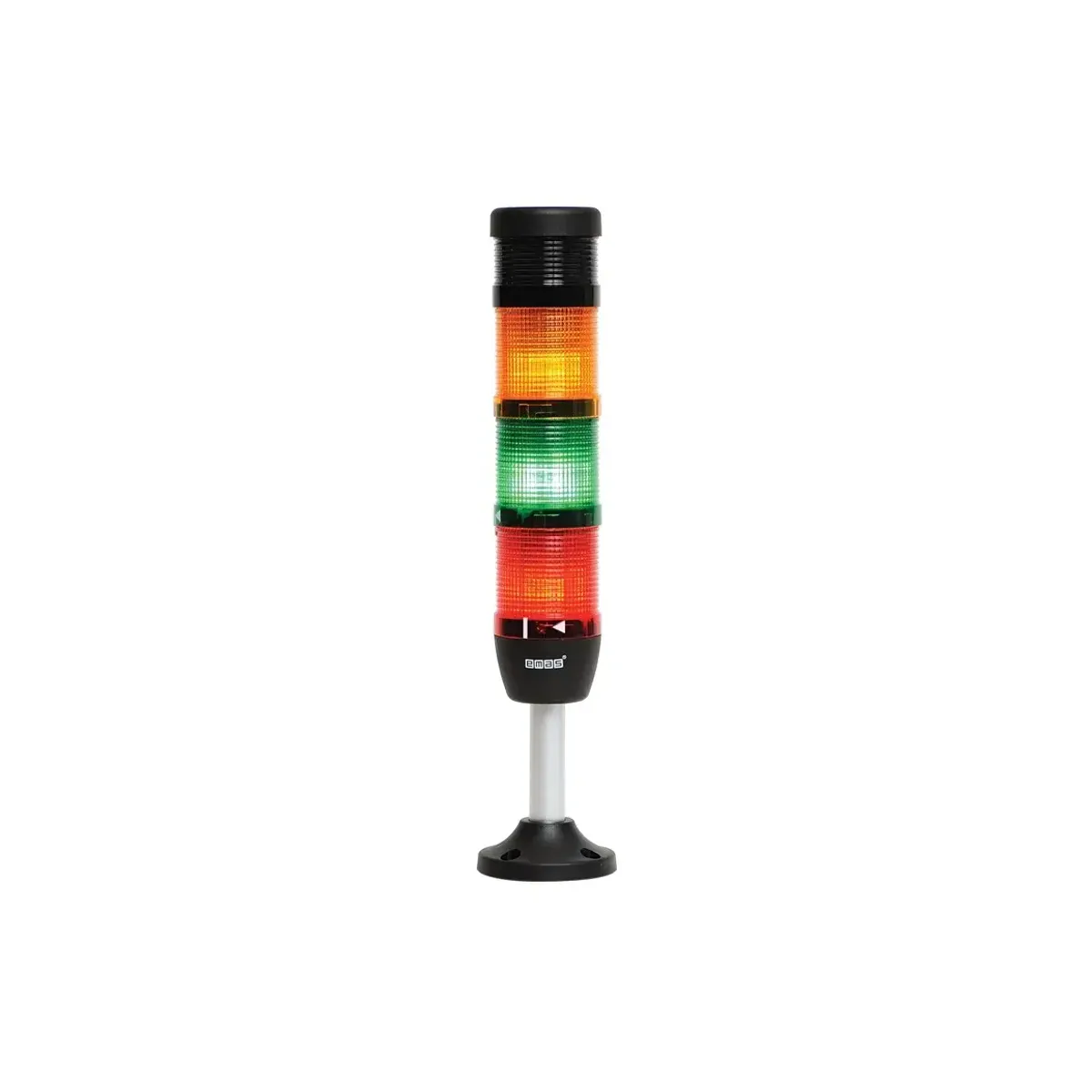 Emas IK Serisi Dört Katlı 220V AC Buzzerlı Flaşör 100mm Borulu Plastik Ayaklı LED Kolon 50mm