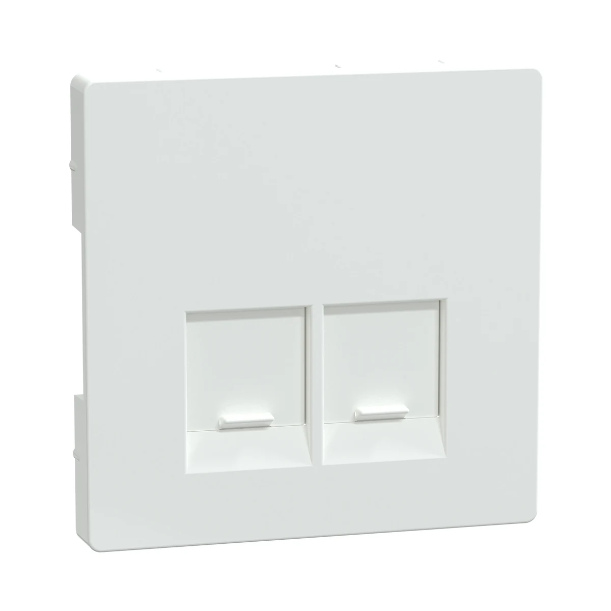 Schneider Electric MEG4572-6035 Merten System-D, Double SE Connector RJ45 Rocker Cover, Lotus White