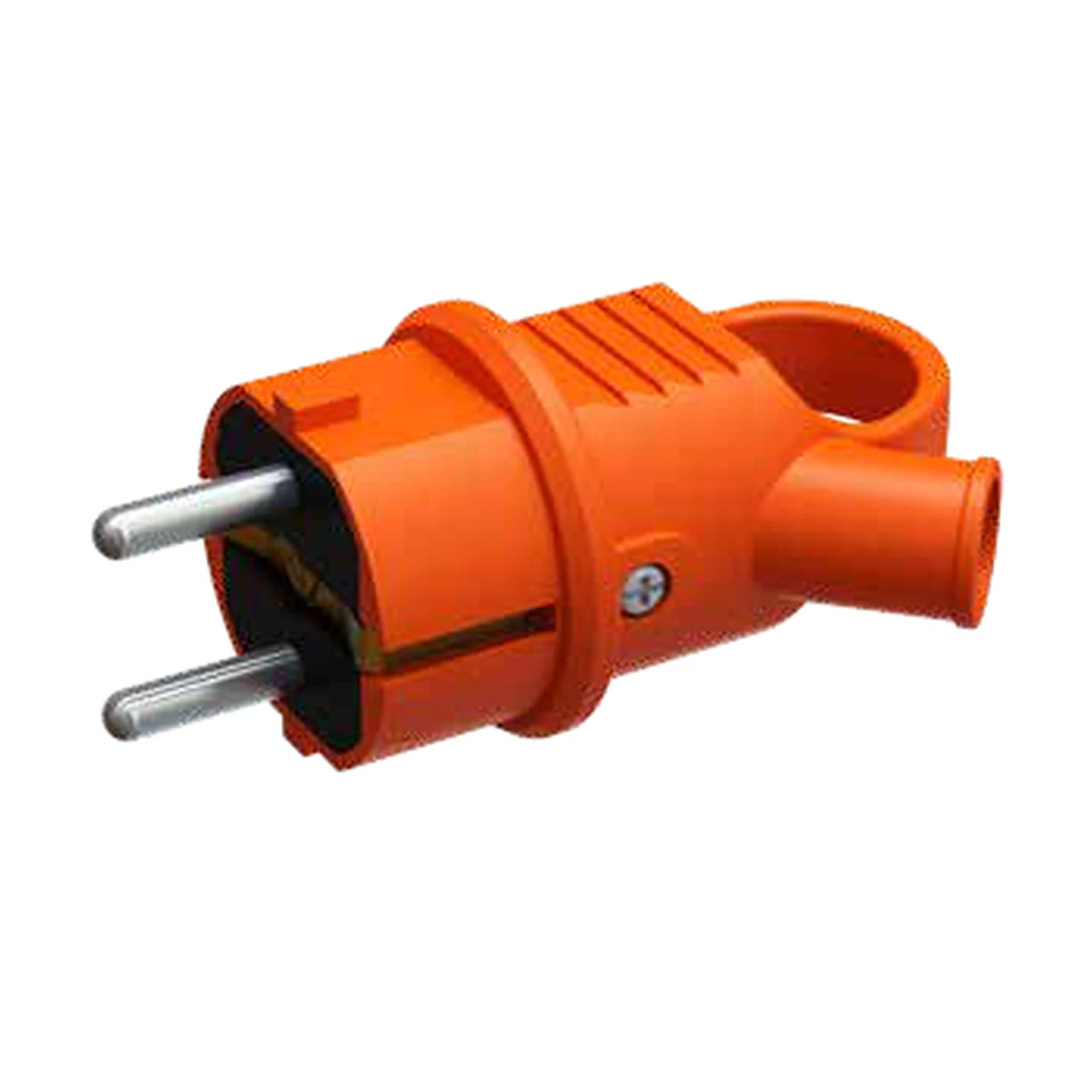 Bylion 950-302-0002 KEFLK-F/O Single-Phase Plug with Handle 16 A F Type (Schuko) IP44 Orange