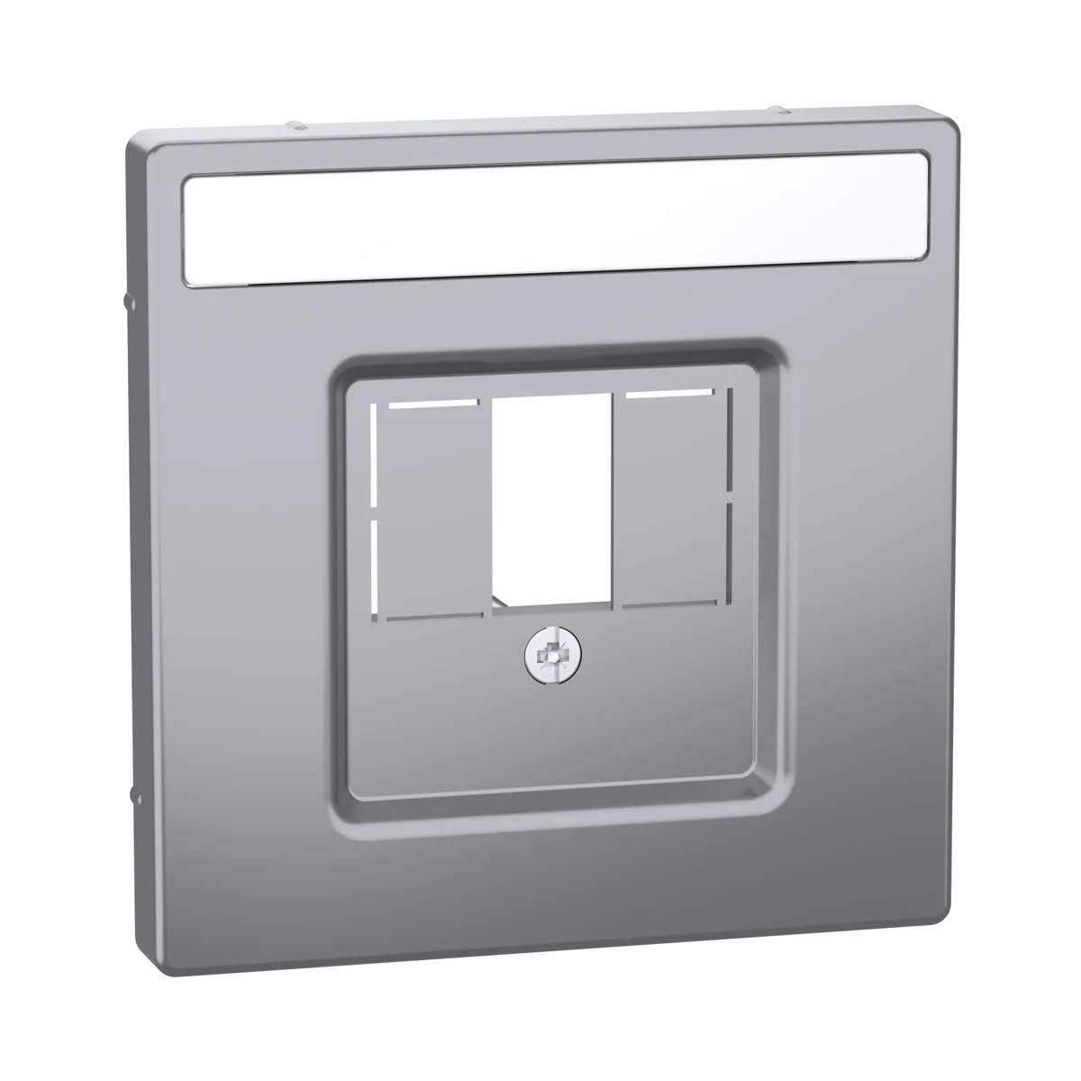 Schneider Electric MEG4250-6036 Merten System-D, Rocker Cover Suitable for USB, VGA, HDMI Modules, Stainless Steel