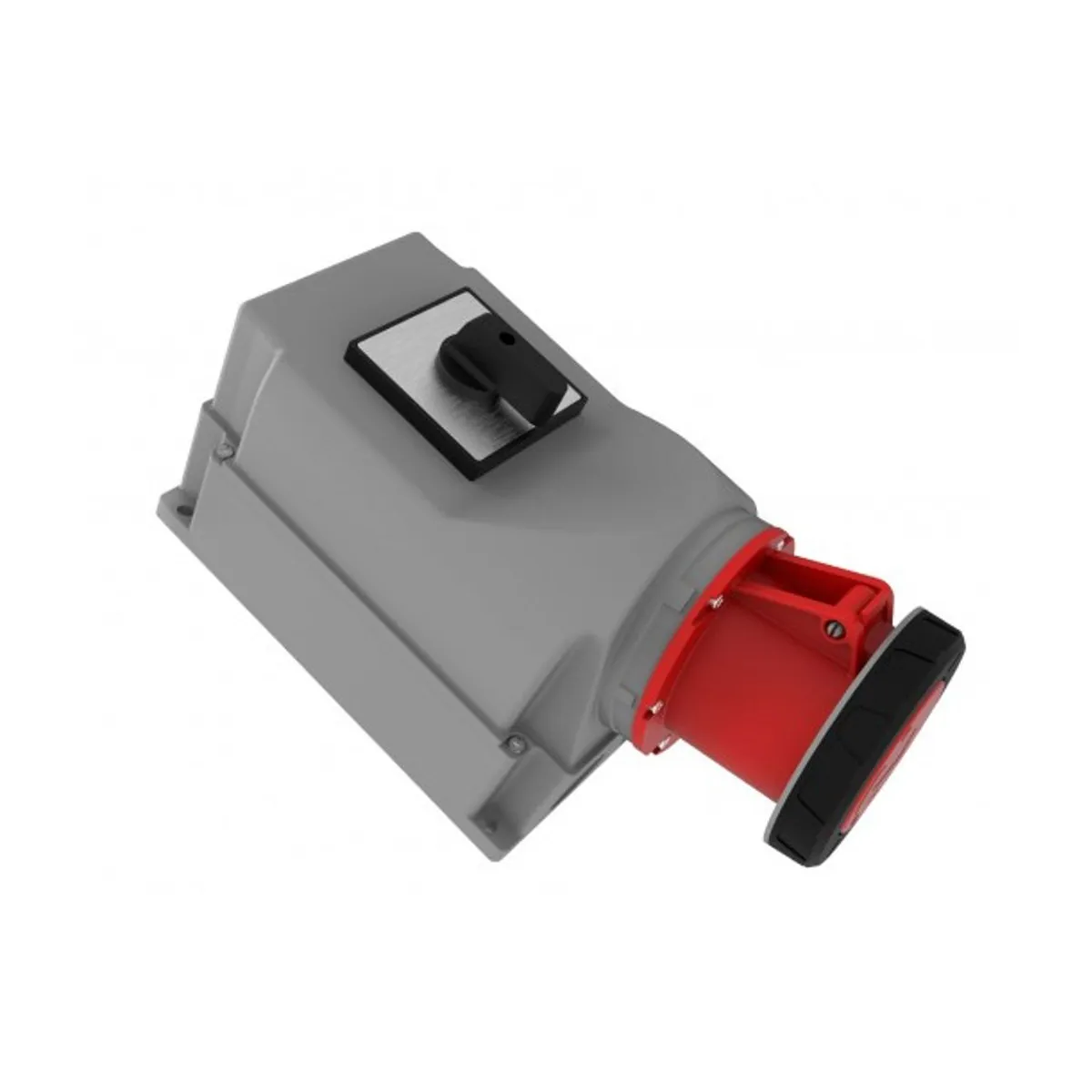 Bemis BC3-6504-7550 CEE 90° Angled Wall Socket with Cam Switch 125 A 3P+E