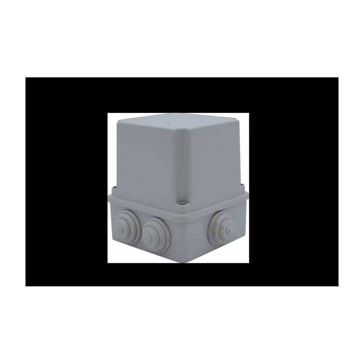 Çetinkaya 100x100x120 Surface-Mounted Deep Opaque ABS Junction Box with Plugs ÇP 1360