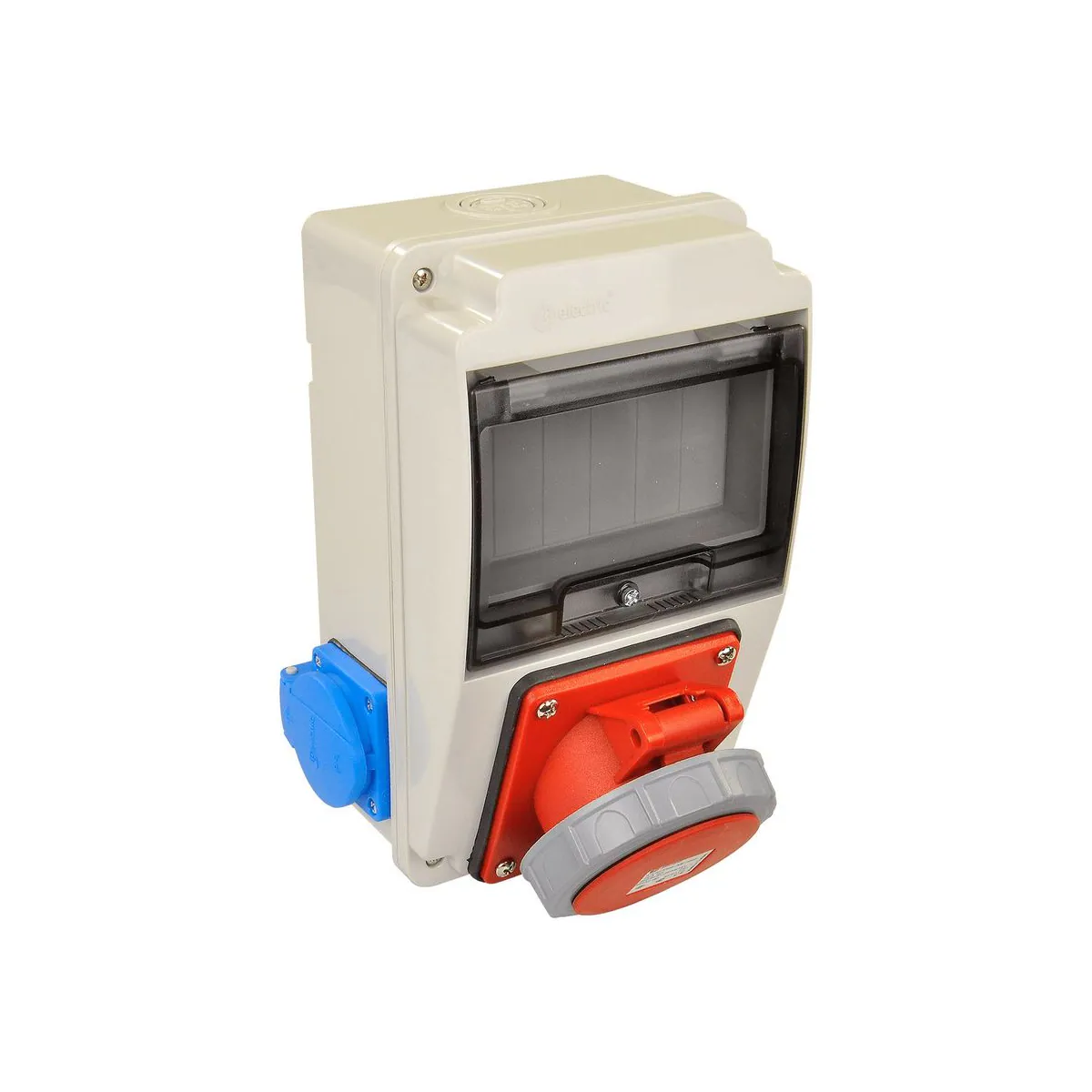 TP Elektrik 3318-002-2700 130x220 Priz Montajlı Kombinasyon Kutusu, 4x32A ve 1x16A Prizli
