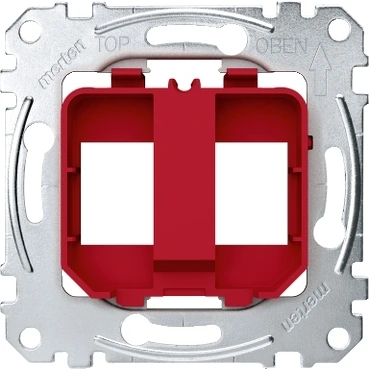 Schneider Electric MEG4566-0006 Merten, İkili RJ45 Data Prizi Mekanizması, Kırmızı