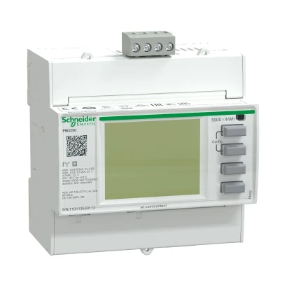 Schneider Electric METSEPM3250 PM3250 Enerji Analizörü, DIN rayına monte, Modbus — üretici katalog görseli
