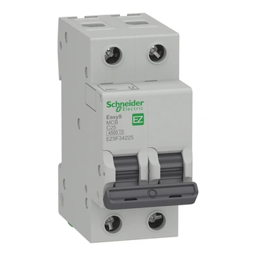 Schneider Electric EZ9F34225 Easy9 2P 25A, 4,5kA C Eğrisi Otomat