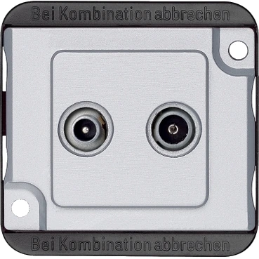 Schneider Electric 299460 TV/SAT socket, Aluminum