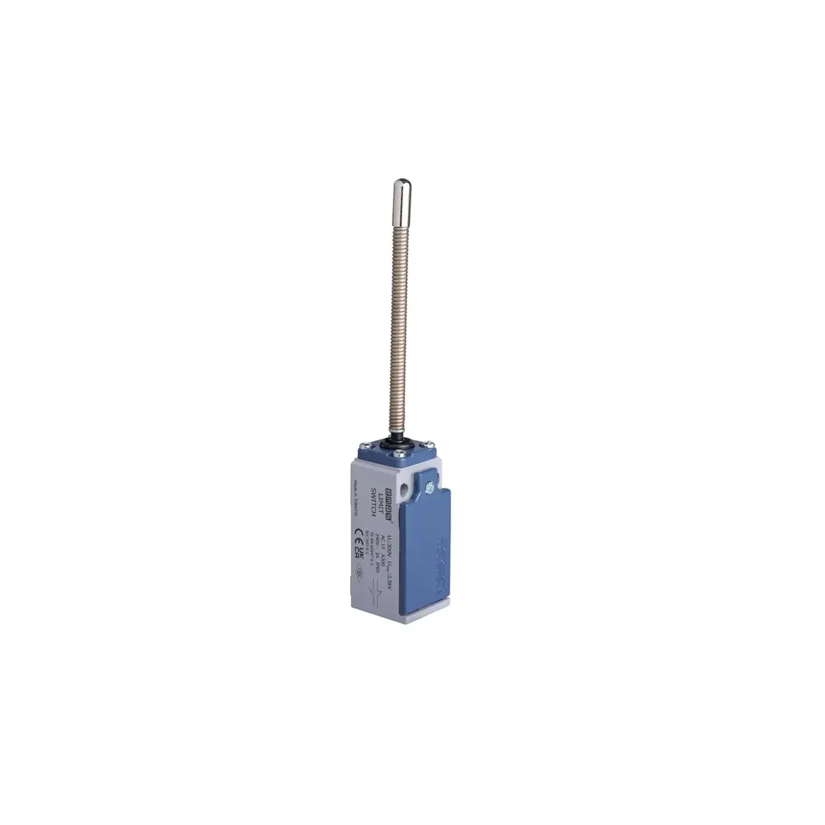 Emas L51 Metal Housing 7 mm Blunt Metal End Metal Spring Lever Snap-Action 1NO+1NC Limit Switch L51K13SOM102