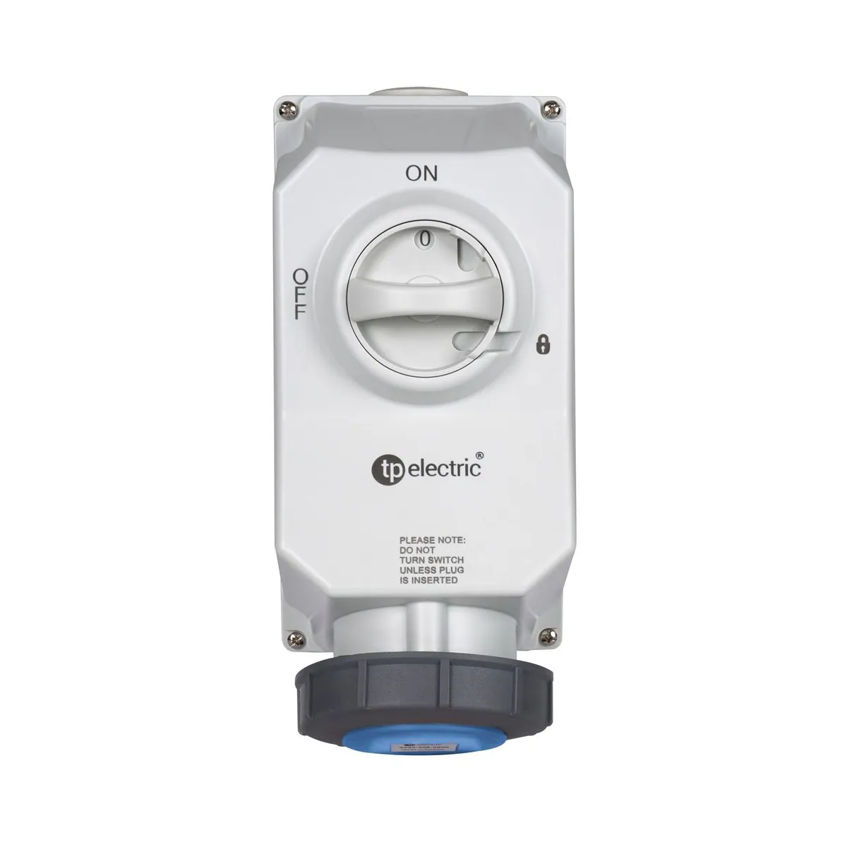 TP Elektrik 3429-306-0910 3x63A Interlocked Alpha Wall Socket, IP 67, 6h