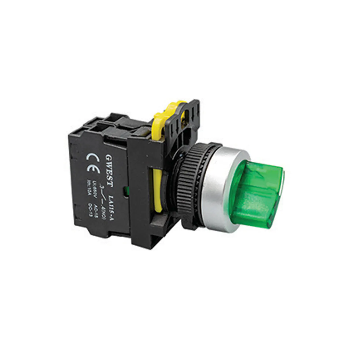 Gwest A5 - 01XD Illuminated Maintained Latching Push Button — Red, 220V, 1NC